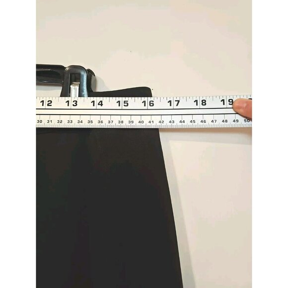 BEBE Women's sz 12 Black Wide Leg 32in Slacks Dress Pants Office Career Business - Picture 4 of 10